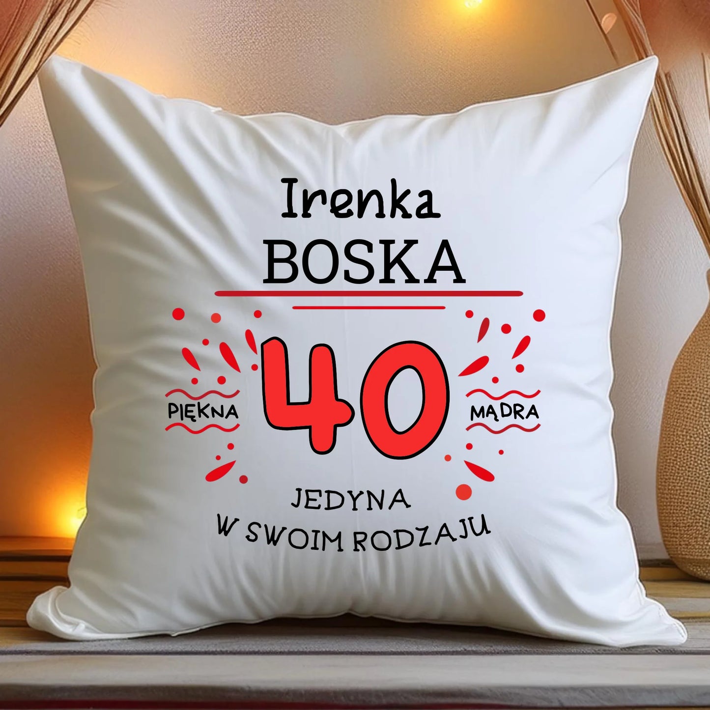 Poduszka na urodziny personalizowana #5003
