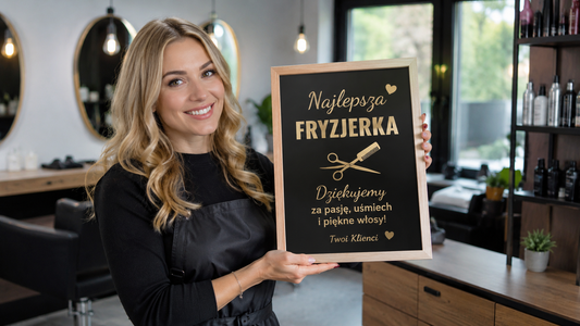 Prezent personalizowany dla fryzjerki, który zachwyci bardziej niż kolejna świeczka