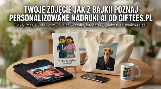 Twoje zdjęcie jak z bajki! Poznaj personalizowane nadruki AI od Giftees.pl