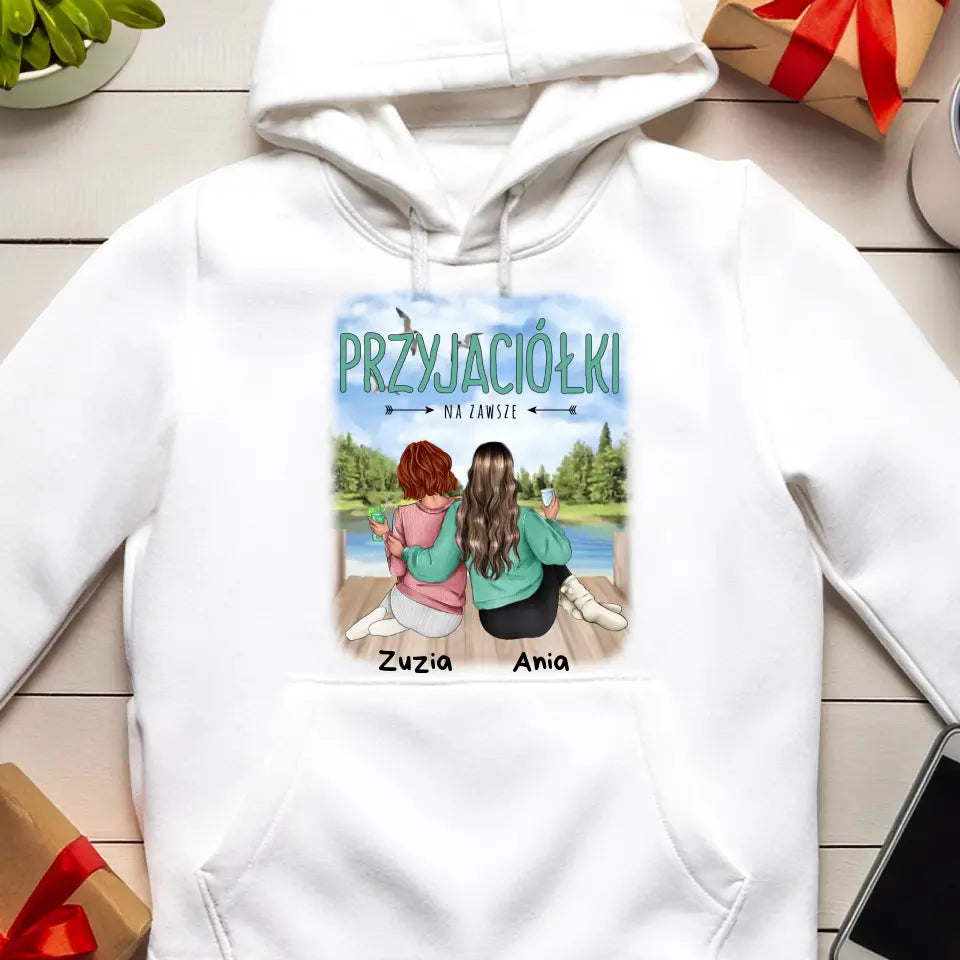 Bluza kangur dla Przyjaciółek "Przyjaciółki nad wodą"