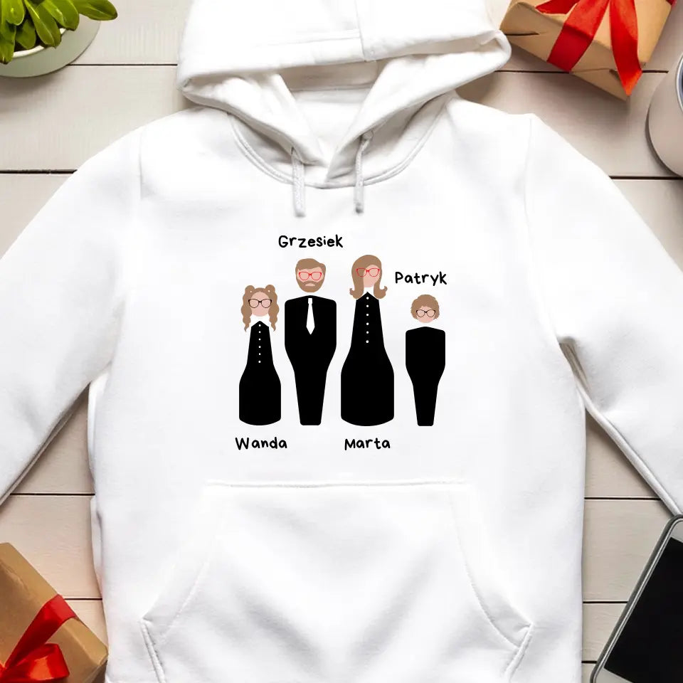 Personalizowana bluza dla rodziny "Mama, Tata, Dzieci"