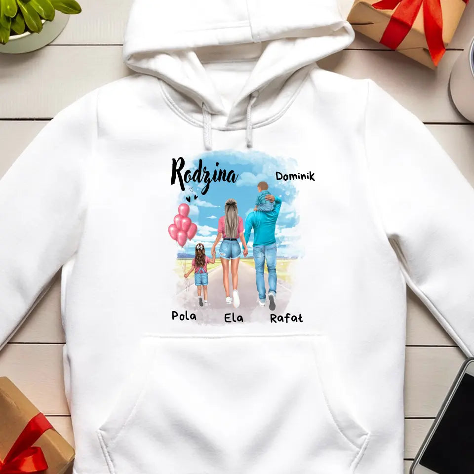 Bluza kangur dla Rodziny "Mama, Tata i Dzieci"