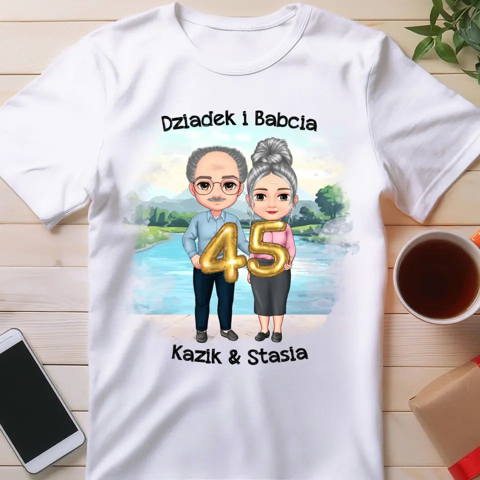 Koszulka dla Dziadków "Rocznica Dziadka i Babci"