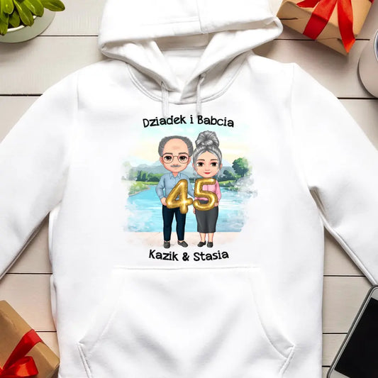 Bluza kangur dla Dziadków "Rocznica Dziadka i Babci"