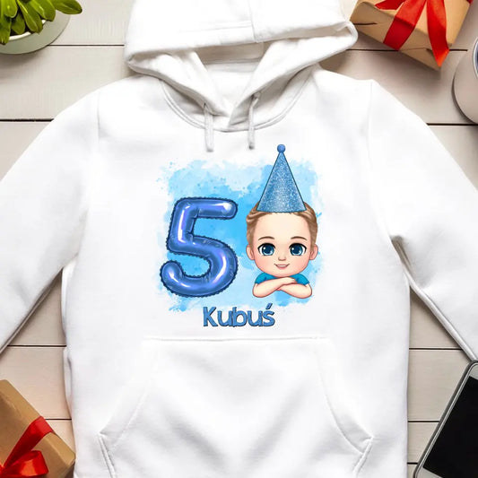 Bluza kangur personalizowana dla dziecka "Urodziny"