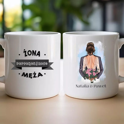 Personalizowany kubek na Ślub "Młoda Para", z imionami