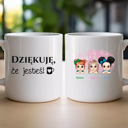 Personalizowany kubek dla Dzieci "3 dzieci", z imionami