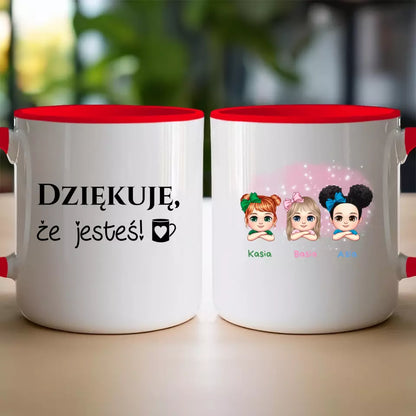 Personalizowany kubek dla Dzieci "3 dzieci", z imionami