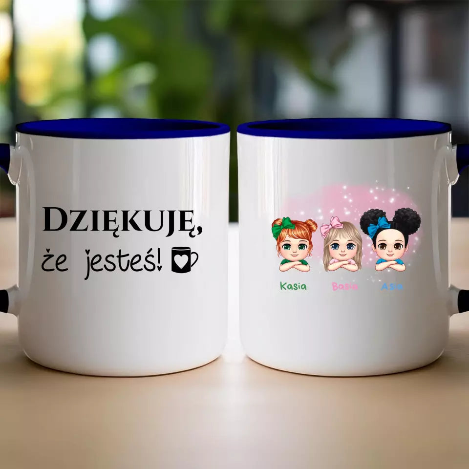 Personalizowany kubek dla Dzieci "3 dzieci", z imionami