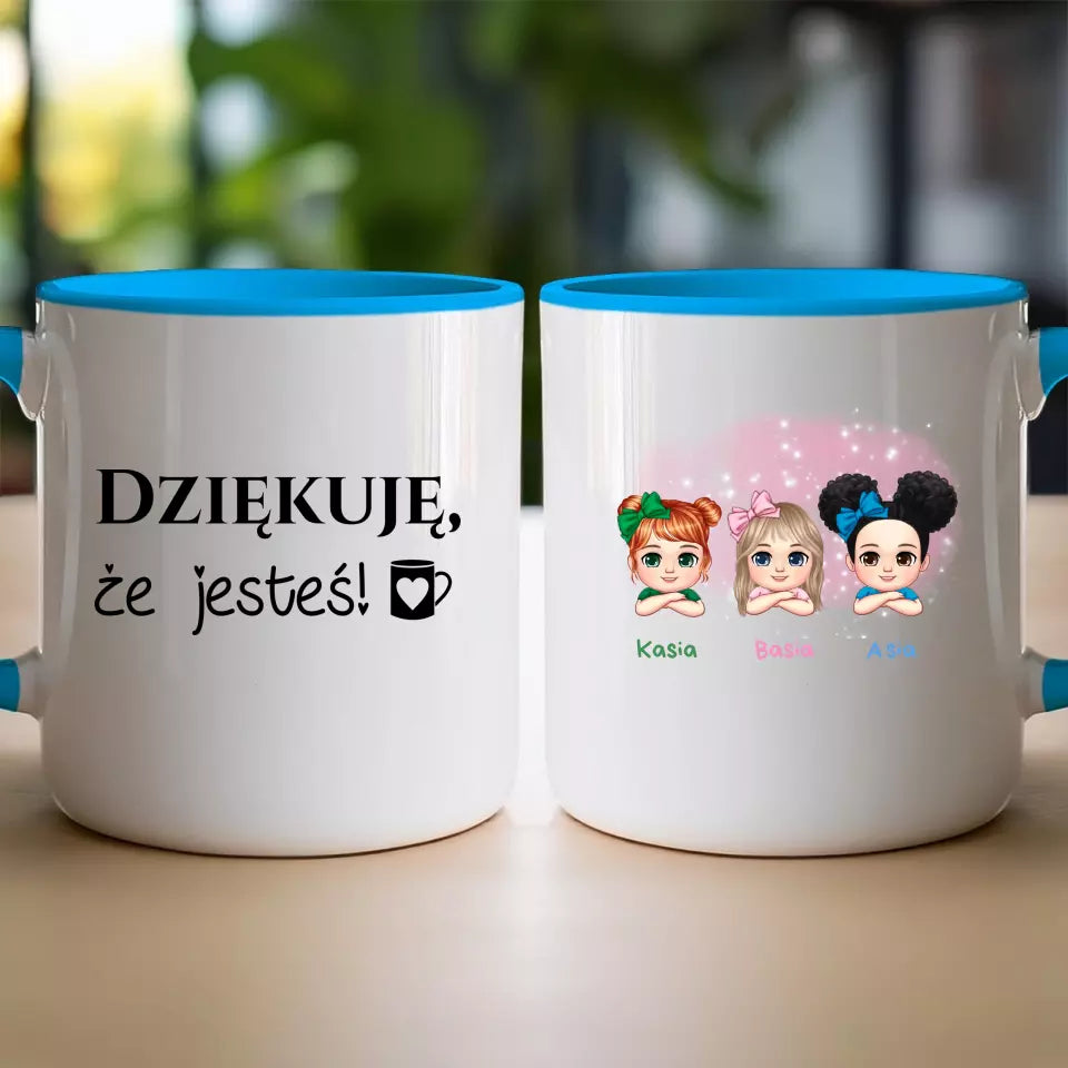 Personalizowany kubek dla Dzieci "3 dzieci", z imionami