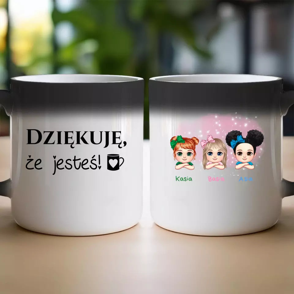 Personalizowany kubek dla Dzieci "3 dzieci", z imionami