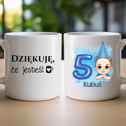 Kubek personalizowany dla dziecka "Urodziny"