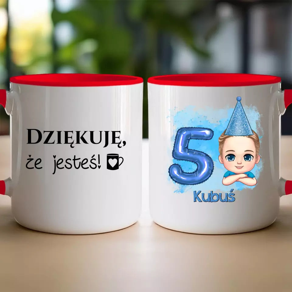 Kubek personalizowany dla dziecka "Urodziny"