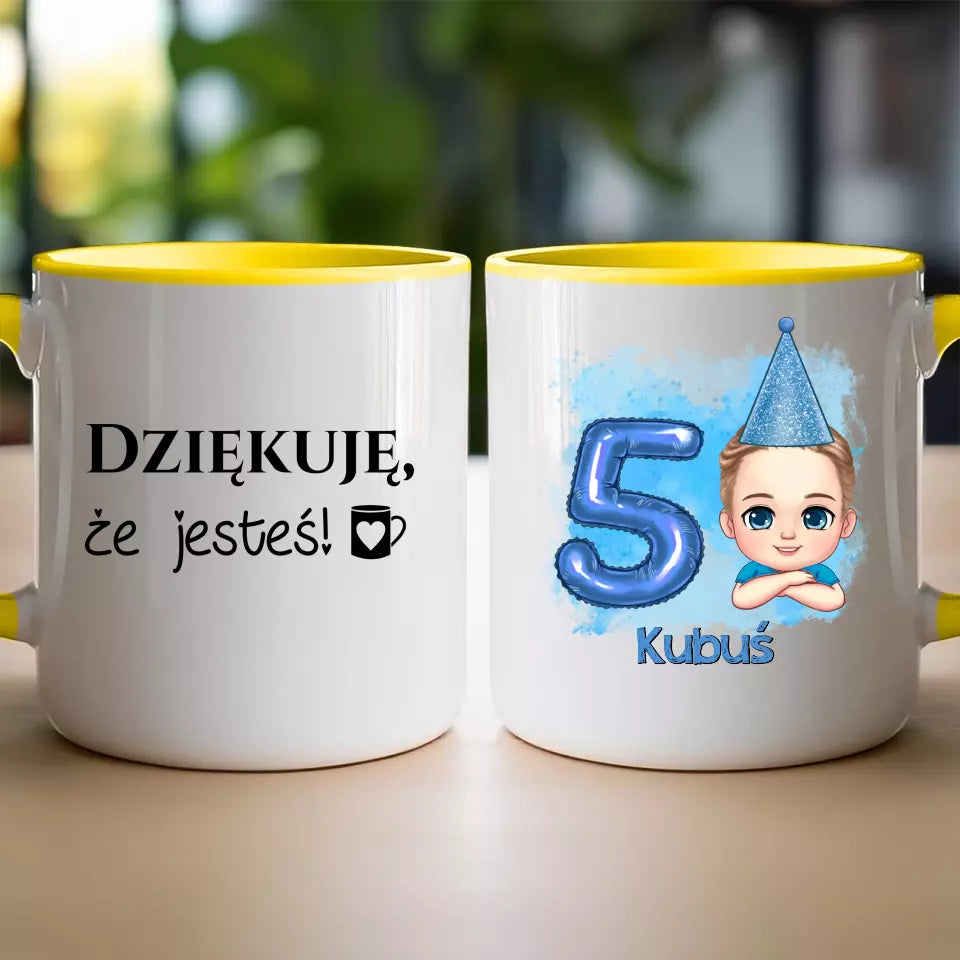 Kubek personalizowany dla dziecka "Urodziny"