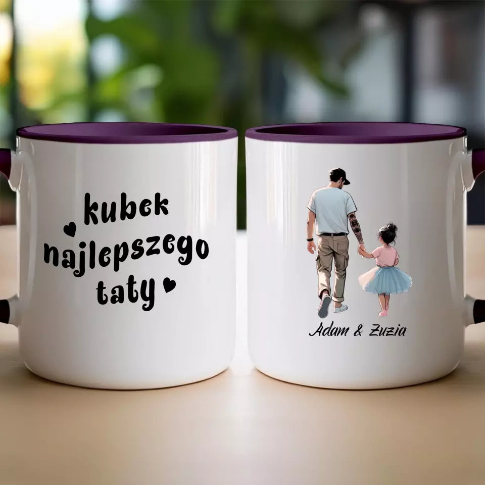 Personalizowany kubek dla Taty "Dzień Ojca", z imionami