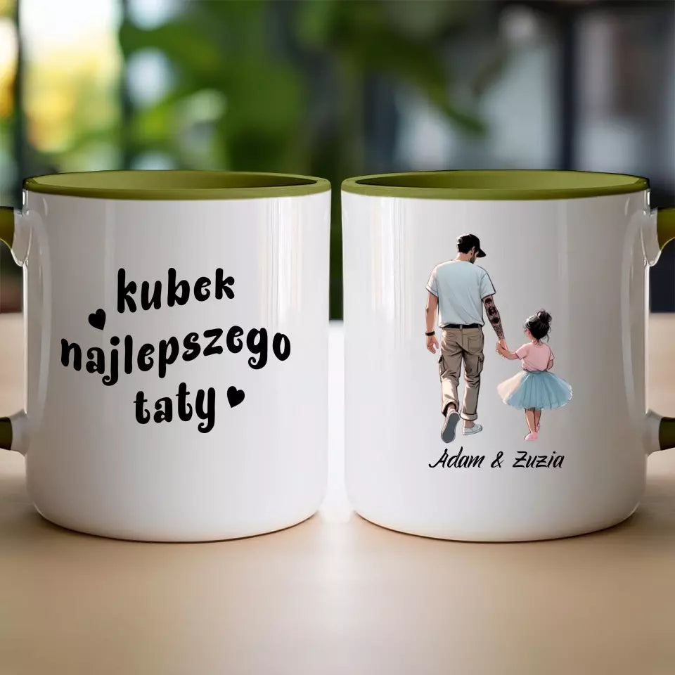 Personalizowany kubek dla Taty "Dzień Ojca", z imionami