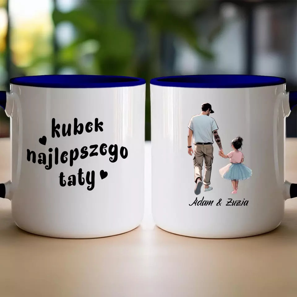 Personalizowany kubek dla Taty "Dzień Ojca", z imionami