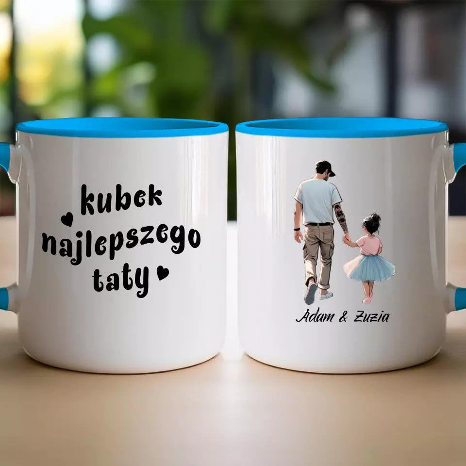 Personalizowany kubek dla Taty "Dzień Ojca", z imionami