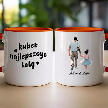 Personalizowany kubek dla Taty "Dzień Ojca", z imionami