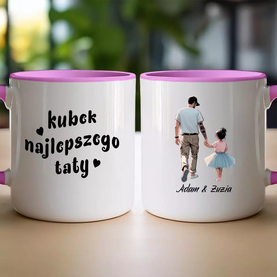 Personalizowany kubek dla Taty "Dzień Ojca", z imionami