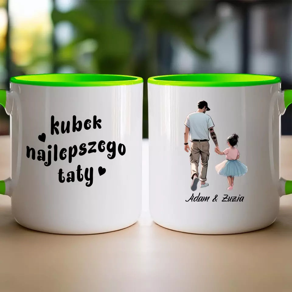 Personalizowany kubek dla Taty "Dzień Ojca", z imionami