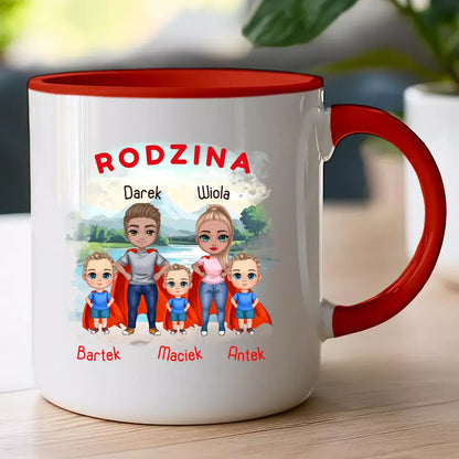 Kubek dla Rodziny "Super Rodzina", 1-3 dzieci