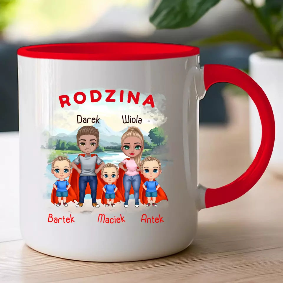 Kubek dla Rodziny "Super Rodzina", 1-3 dzieci