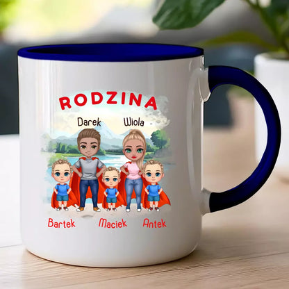 Kubek dla Rodziny "Super Rodzina", 1-3 dzieci