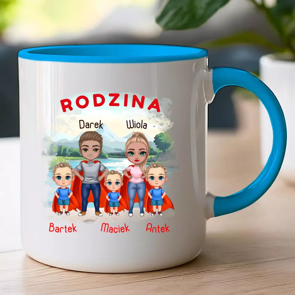 Kubek dla Rodziny "Super Rodzina", 1-3 dzieci