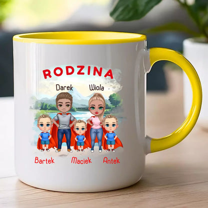 Kubek dla Rodziny "Super Rodzina", 1-3 dzieci