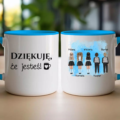 Personalizowany kubek "Uczniowie", 1-5 dzieci"