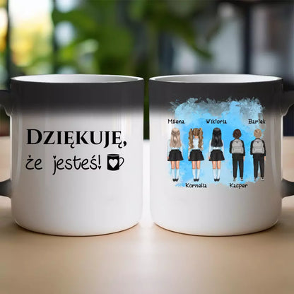 Personalizowany kubek "Uczniowie", 1-5 dzieci"