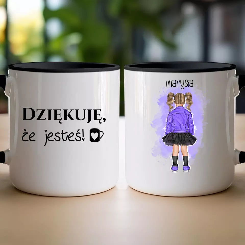 Personalizowany kubek dla Dziecka "Dziewczynka w sukience"