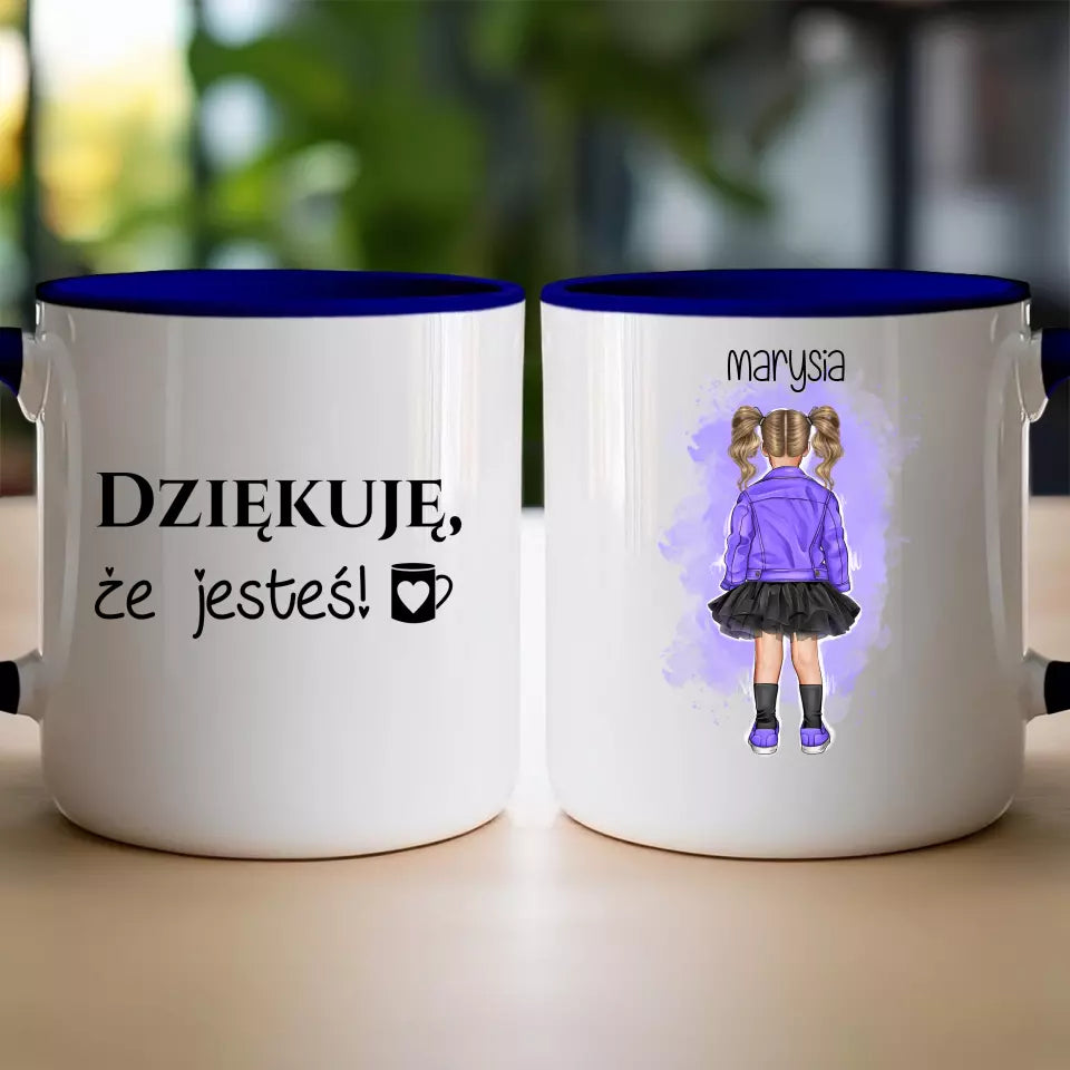 Personalizowany kubek dla Dziecka "Dziewczynka w sukience"