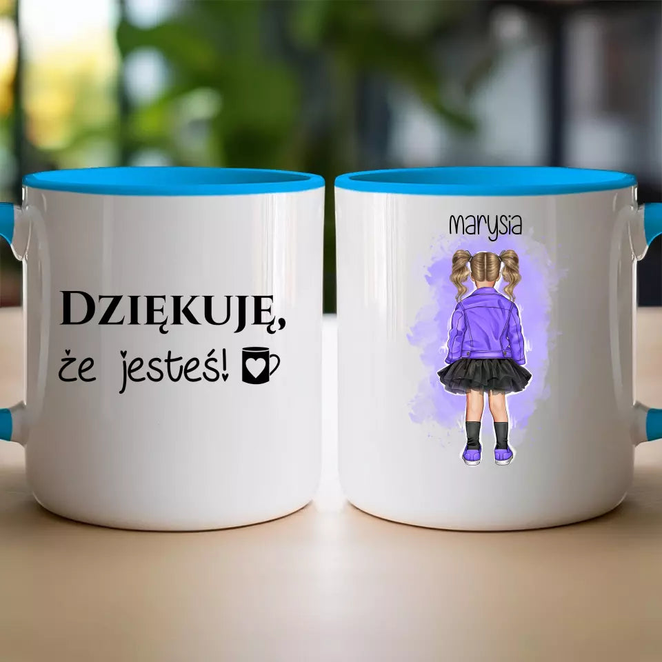 Personalizowany kubek dla Dziecka "Dziewczynka w sukience"