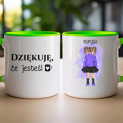 Personalizowany kubek dla Dziecka "Dziewczynka w sukience"