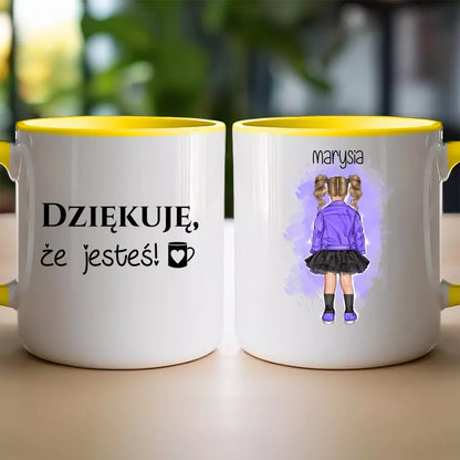 Personalizowany kubek dla Dziecka "Dziewczynka w sukience"