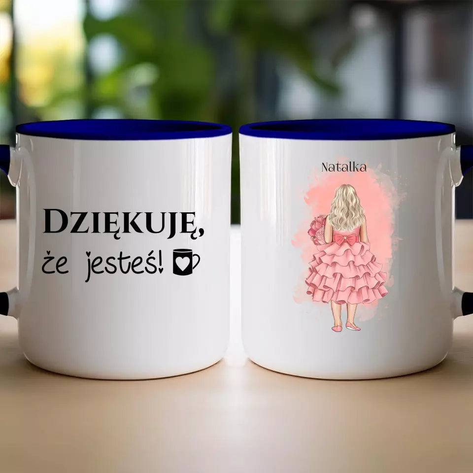 Kubek dla Dziecka "Dziewczynka w sukience", personalizowany