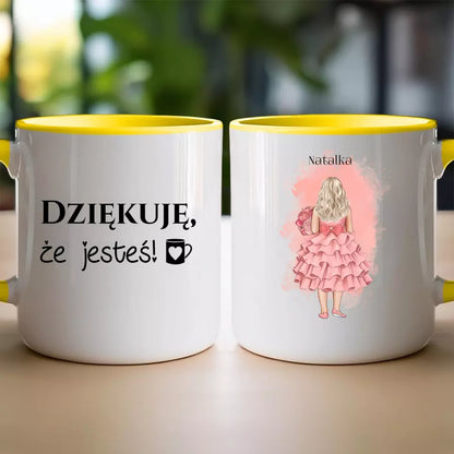 Kubek dla Dziecka "Dziewczynka w sukience", personalizowany