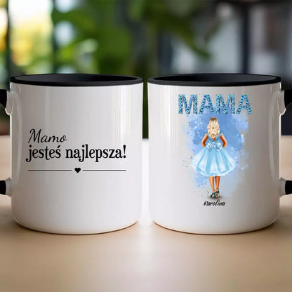 Personalizowany kubek na Dzień Matki "Mama w sukience", z imieniem