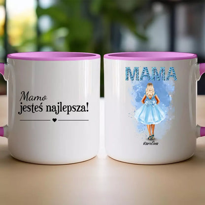 Personalizowany kubek na Dzień Matki "Mama w sukience", z imieniem