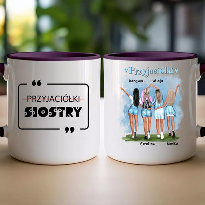 Kubek personalizowany "Najlepsze Przyjaciółki", 2-4 osoby