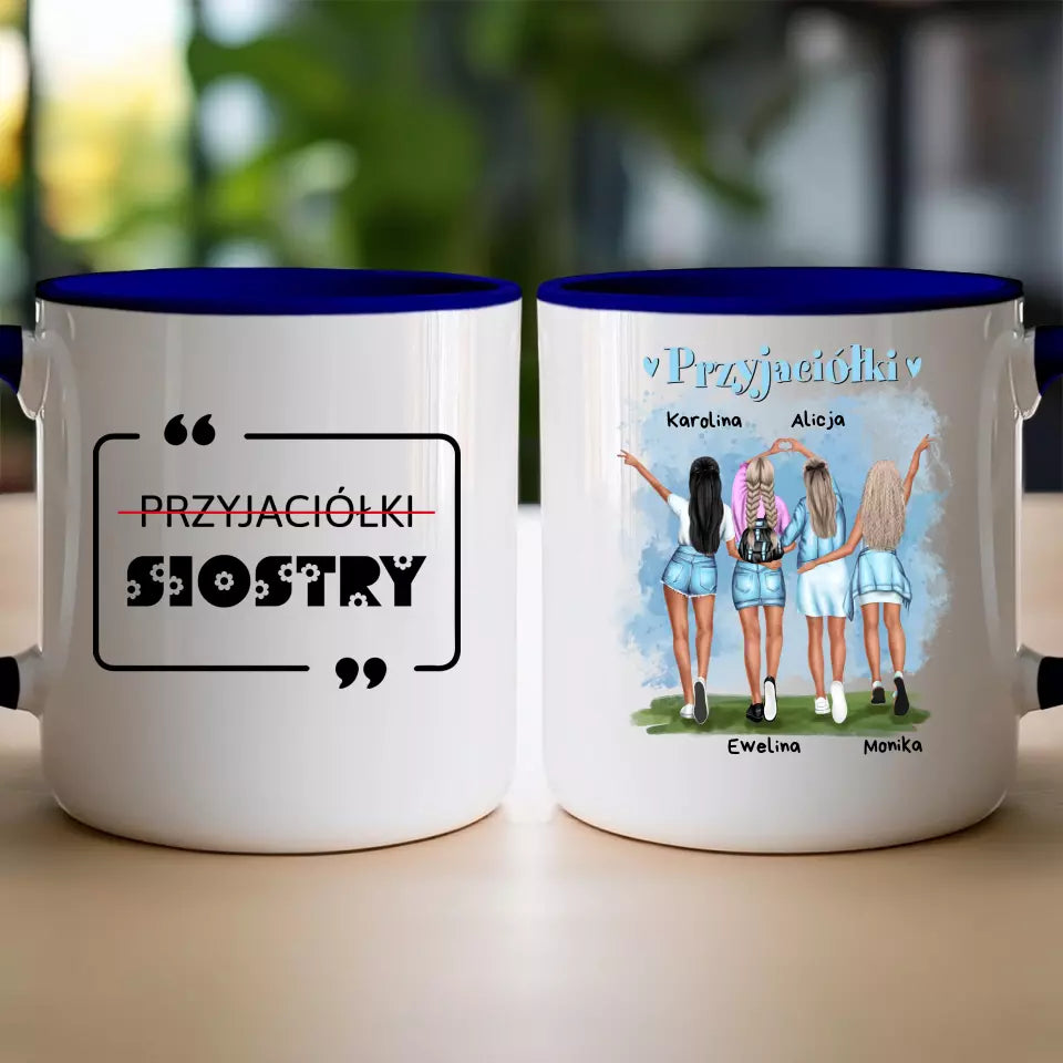 Kubek personalizowany "Najlepsze Przyjaciółki", 2-4 osoby