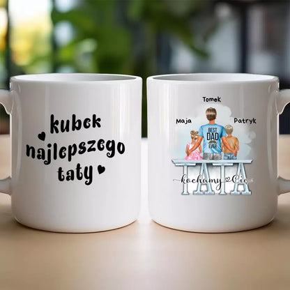 Kubek dla Taty "Dzień Ojca, Najlepszy Tata", 1-2 dzieci