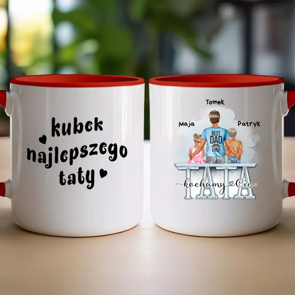 Kubek dla Taty "Dzień Ojca, Najlepszy Tata", 1-2 dzieci