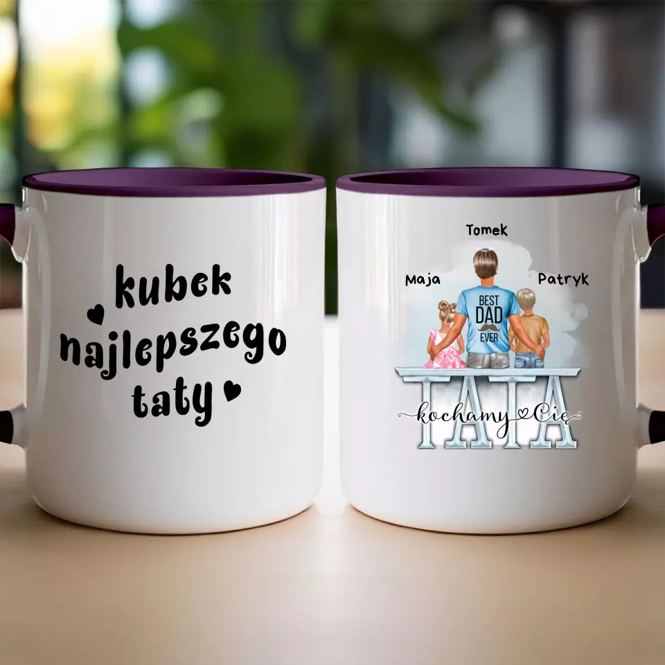 Kubek dla Taty "Dzień Ojca, Najlepszy Tata", 1-2 dzieci