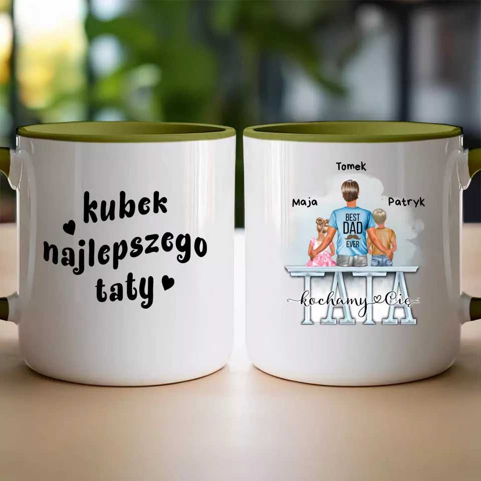 Kubek dla Taty "Dzień Ojca, Najlepszy Tata", 1-2 dzieci