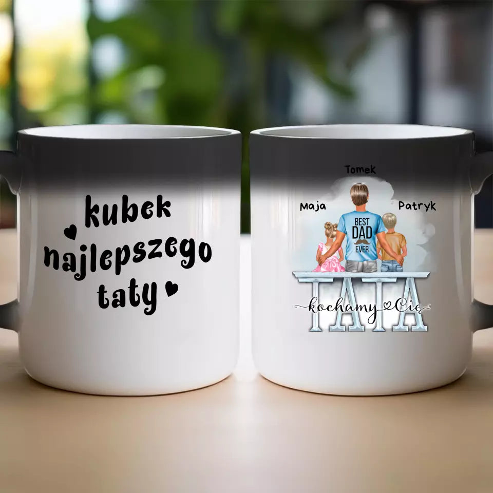 Kubek dla Taty "Dzień Ojca, Najlepszy Tata", 1-2 dzieci