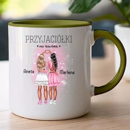 Kubek dla Przyjaciółek "Przyjaciółki na zawsze", z imionami