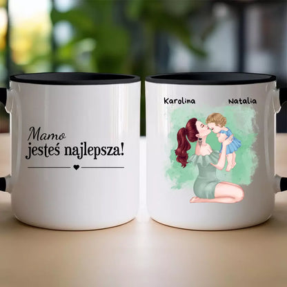 Kubek na Dzień Matki "Mama z dzieckiem na rękach"